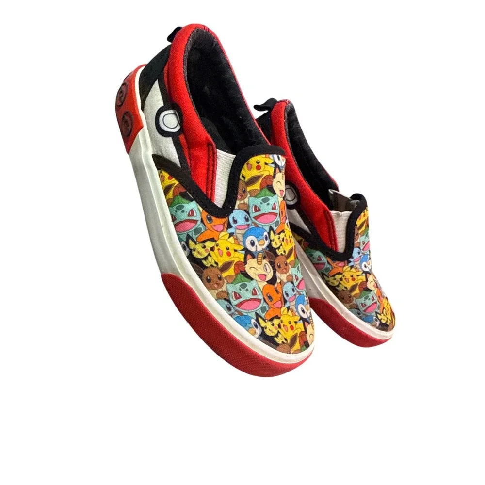 Pokémon Colorful Slip-on Shoes‎ Sneakers Kids Size 1 Unisex